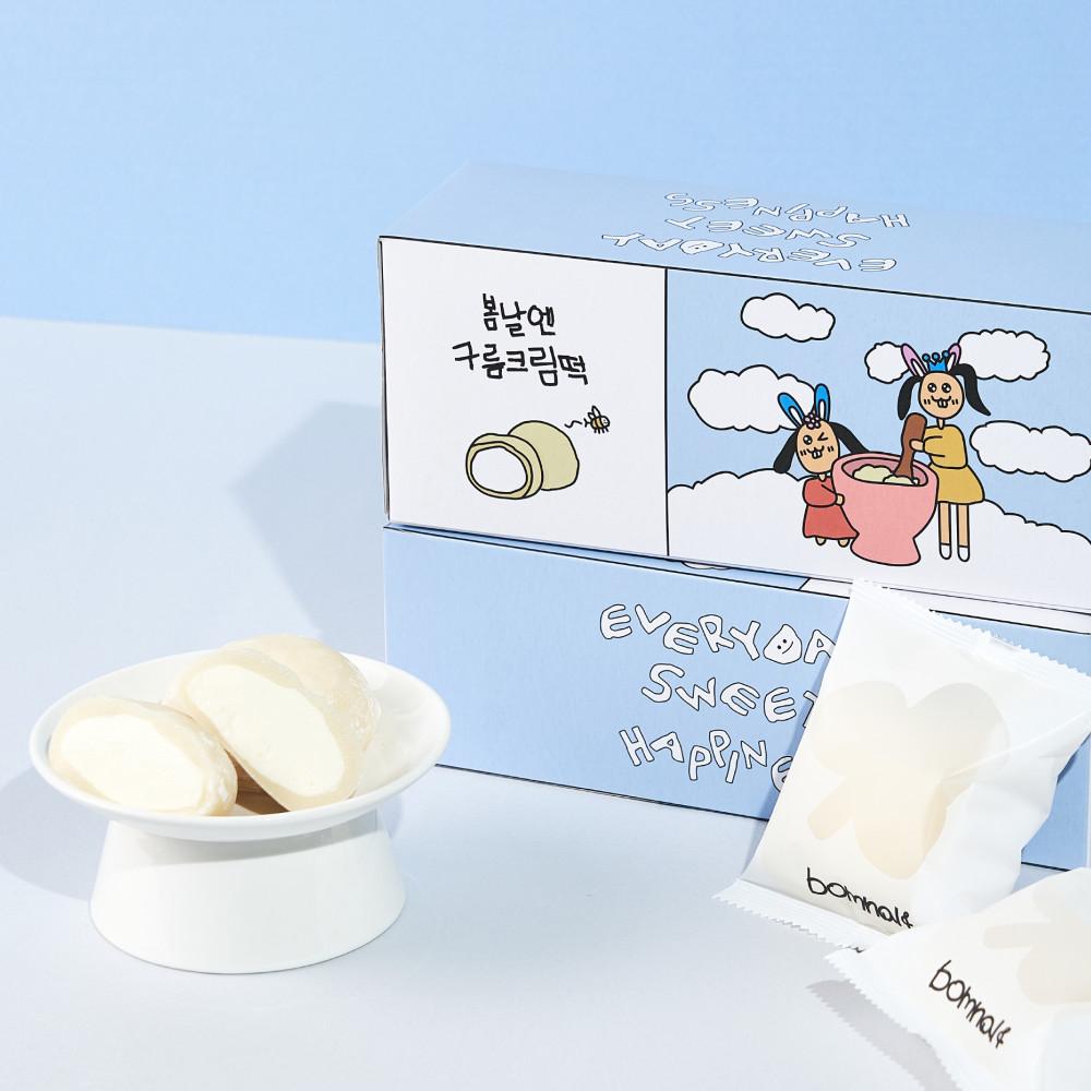 여수언니 봄날엔 구름크림떡 (60 g x 6개입, 총 360 g) [원산지:상세설명에 표시]