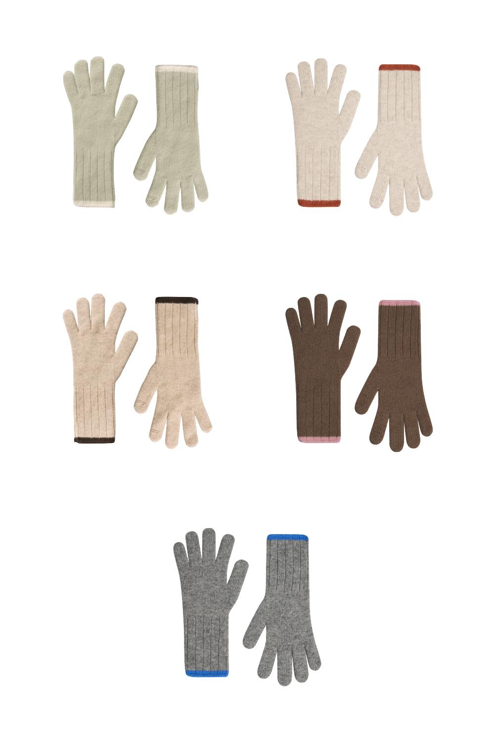 Colored Edge Touch Gloves_5Color