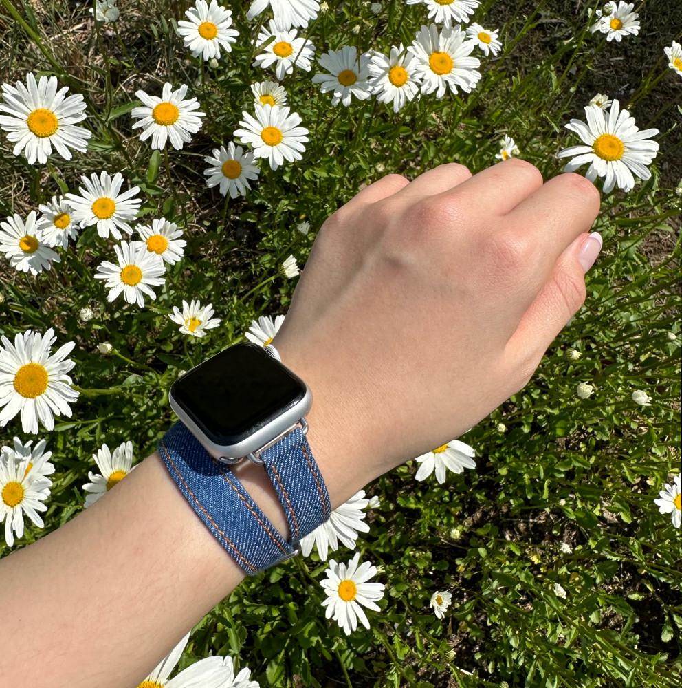 프리미엄 데님 싱글&더블 스트랩 2in1세트 애플워치 갤럭시워치