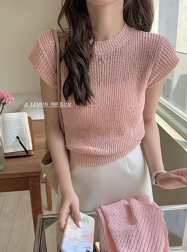 💛주문폭주💛(8color)제니 여름 그물 반팔니트