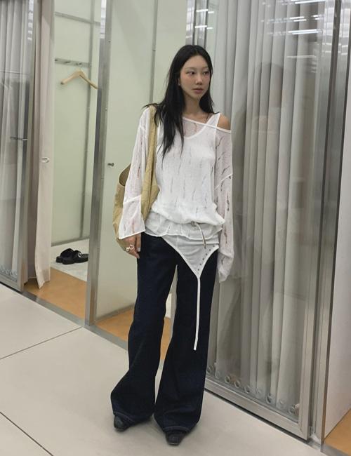 indigo bootcut jeans