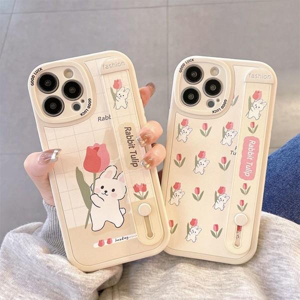 갤럭시 미니 꽃토끼 실리콘 케이스