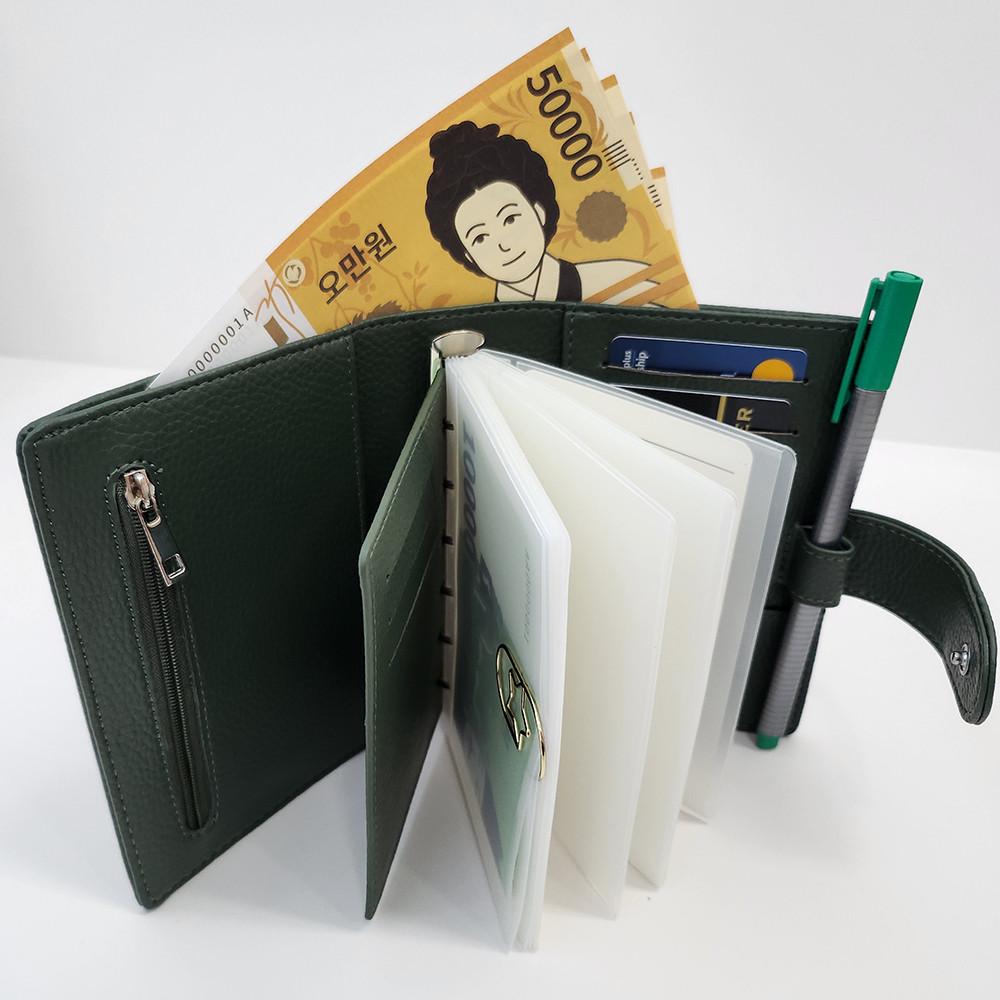 A7 지갑형 바인더 저축 용돈 가계부 다이어리 월렛