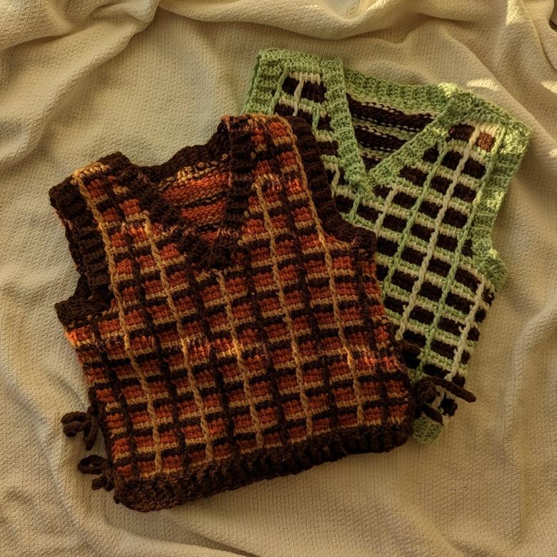 Double Waffle vest pattern