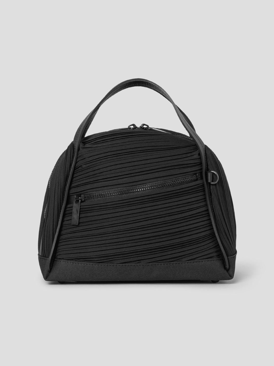 Bias Pleats Bag - Black