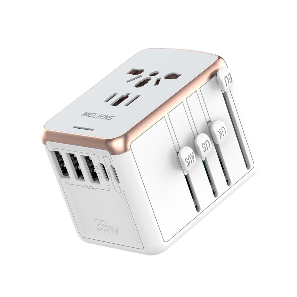 멜리언스 PD35W 5포트 해외여행 초고속충전 멀티어댑터 C타입 돼지코 플러그