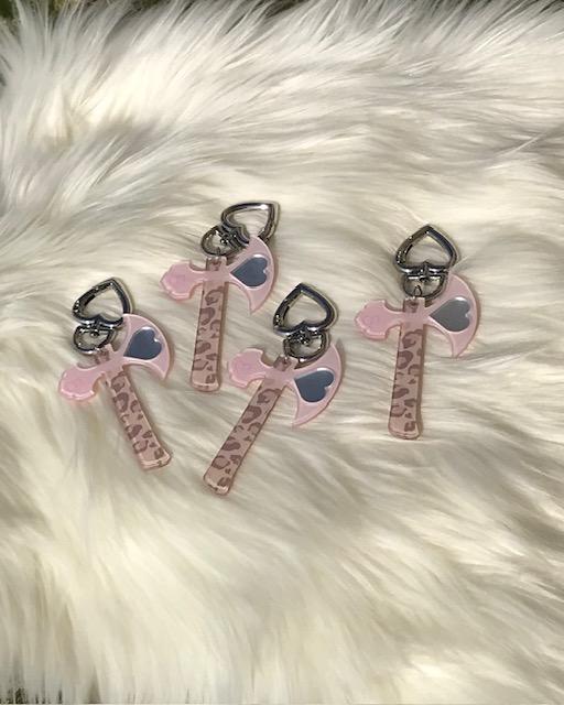 Heart Mirror Ax keyring