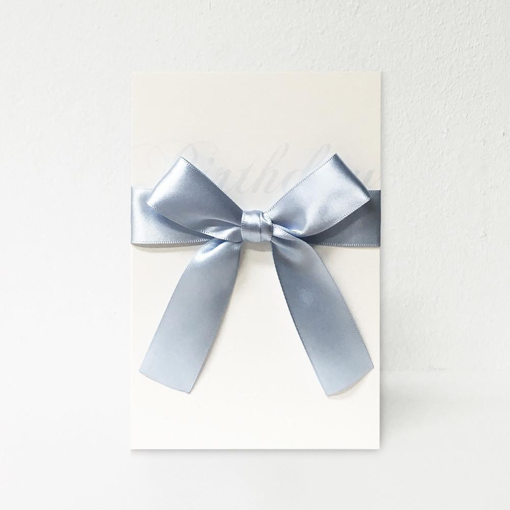 DesignFIG 리본카드 생일 하늘[디자인피그]