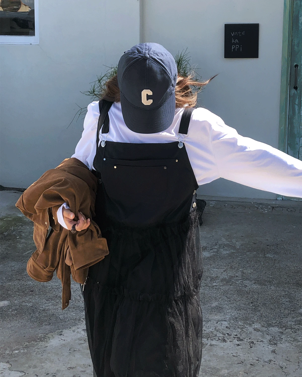 25FW H Q*MK PICK!) TULLE OVERALL DRESS (2COLOR)