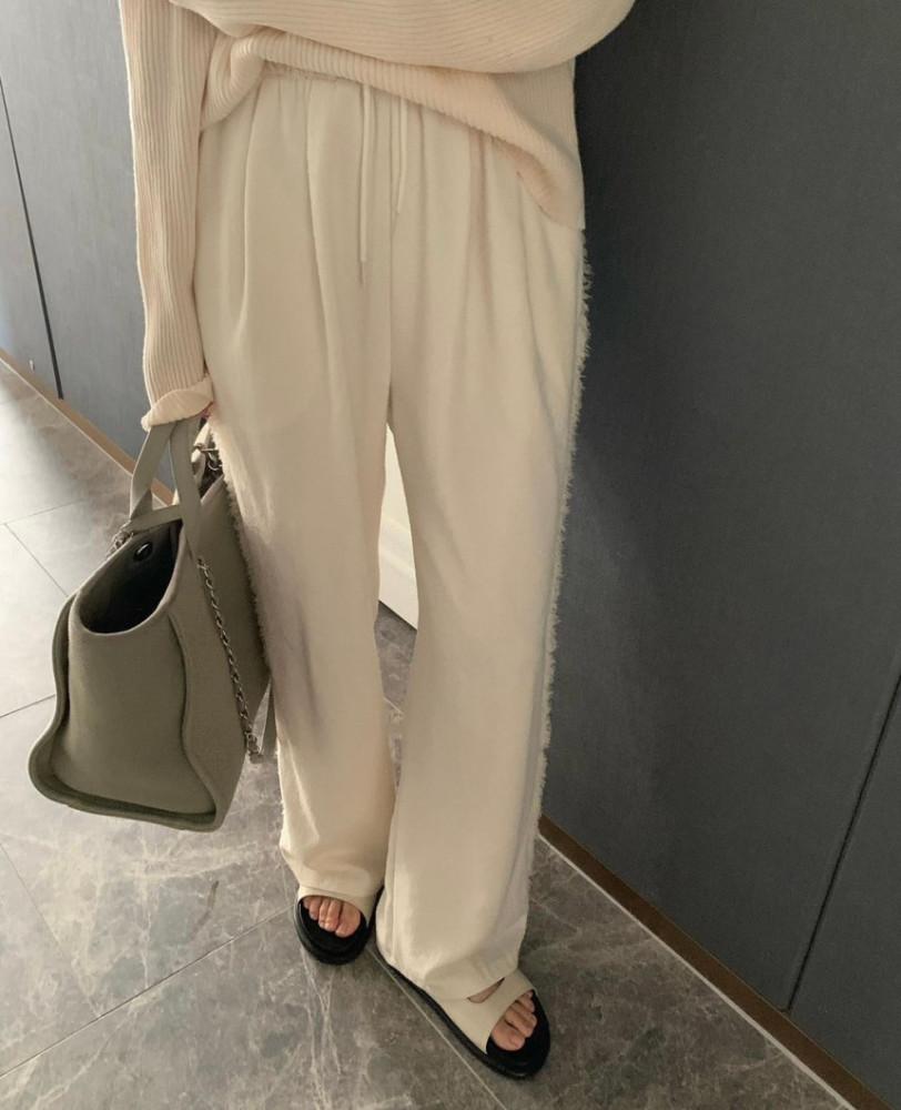 (아이, 그린 당일) 봄신상 무료배송 포스터 베리오 밴딩 팬츠 / 수술 와이드 밴딩 슬랙스 팬츠