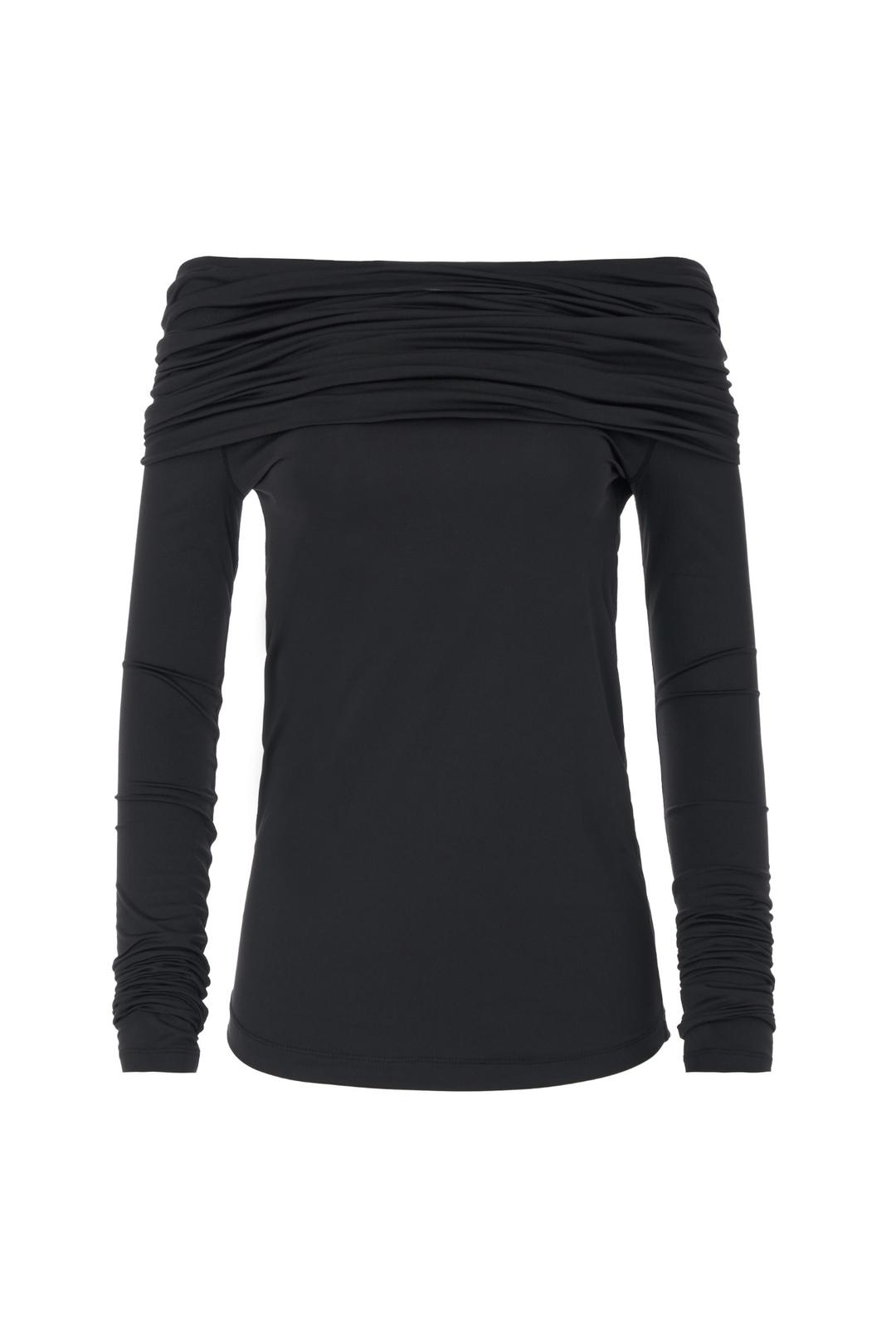 DRAPING LONG SLEEVE BLACK