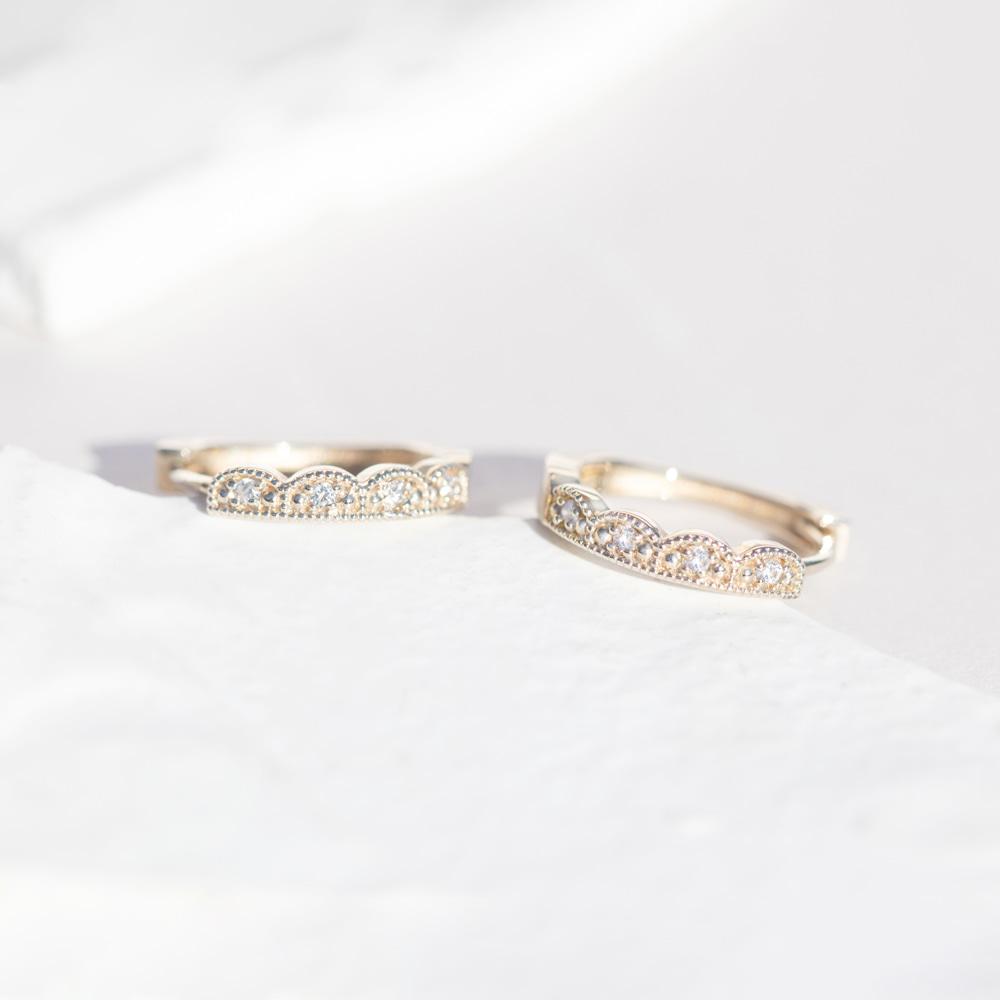 [은영주얼리] 안개꽃 원터치 귀걸이