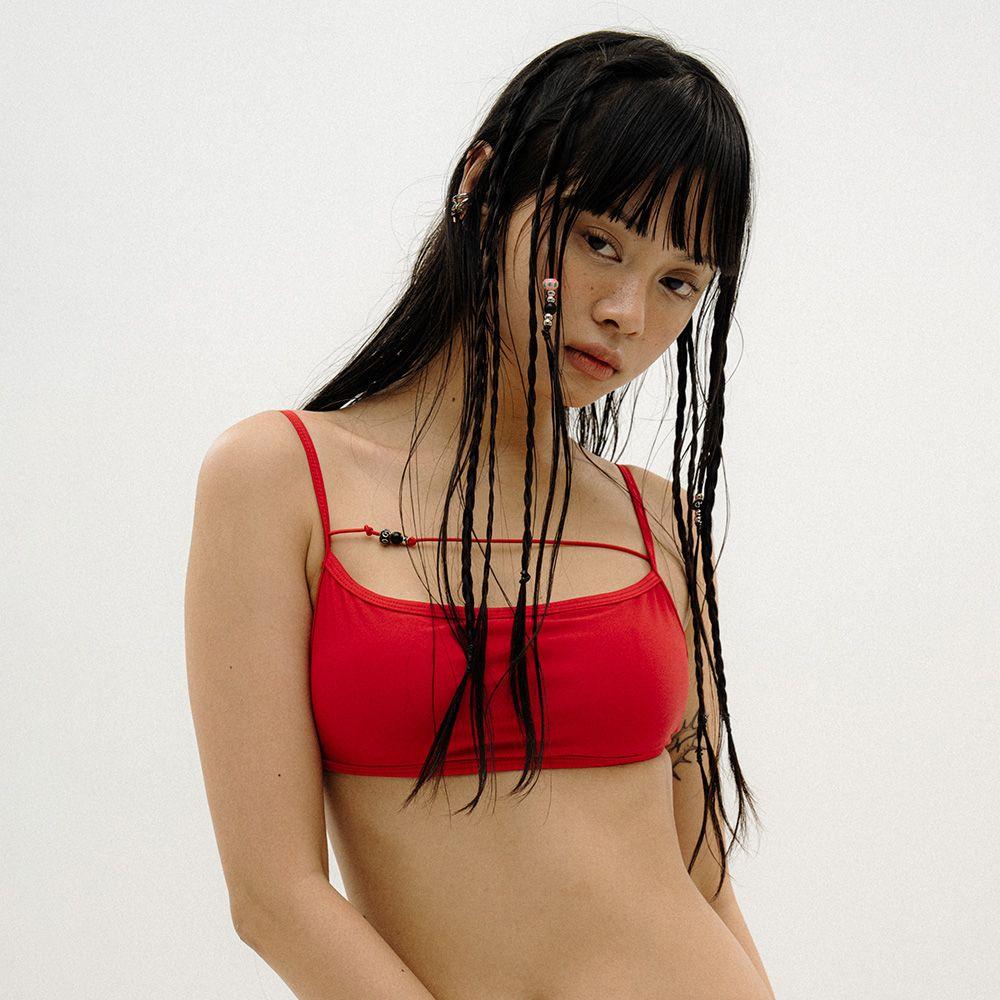 STRAWBERRY RED BIKIINI TOP