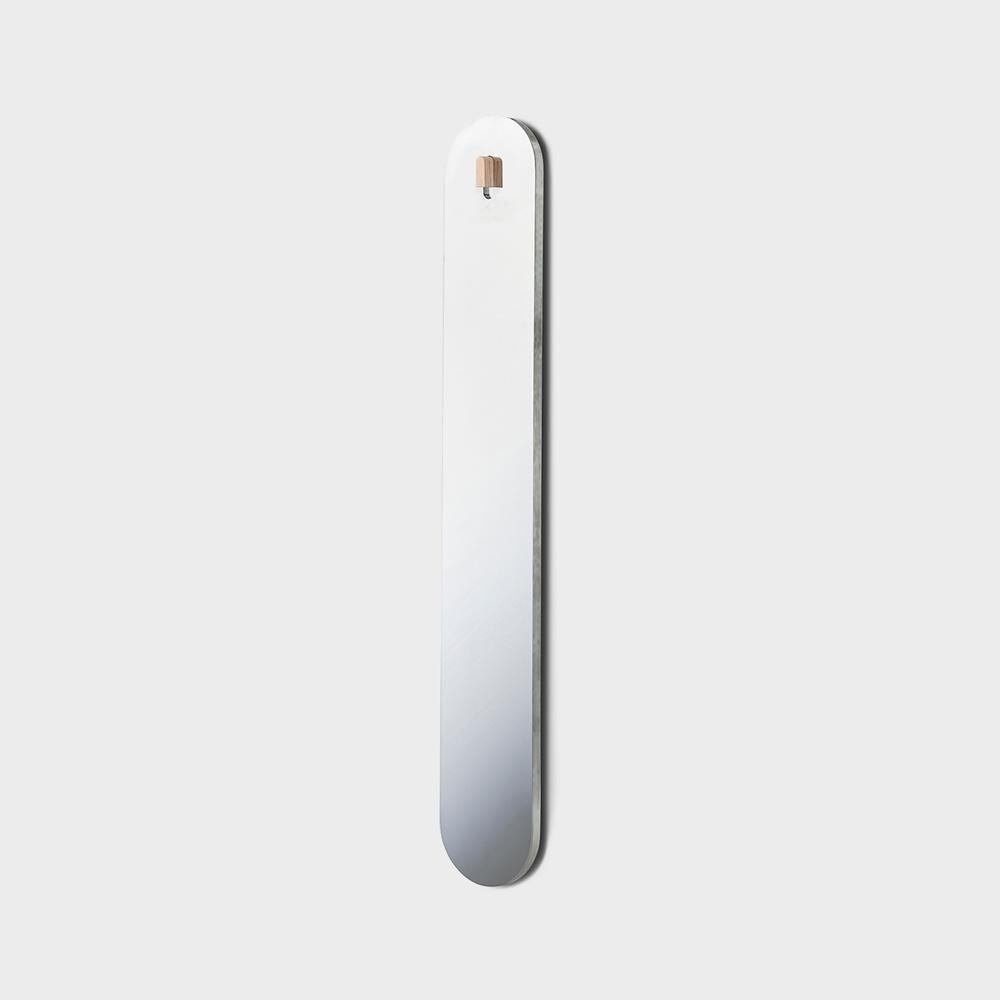 Monile Mirror Long, Wood Hook