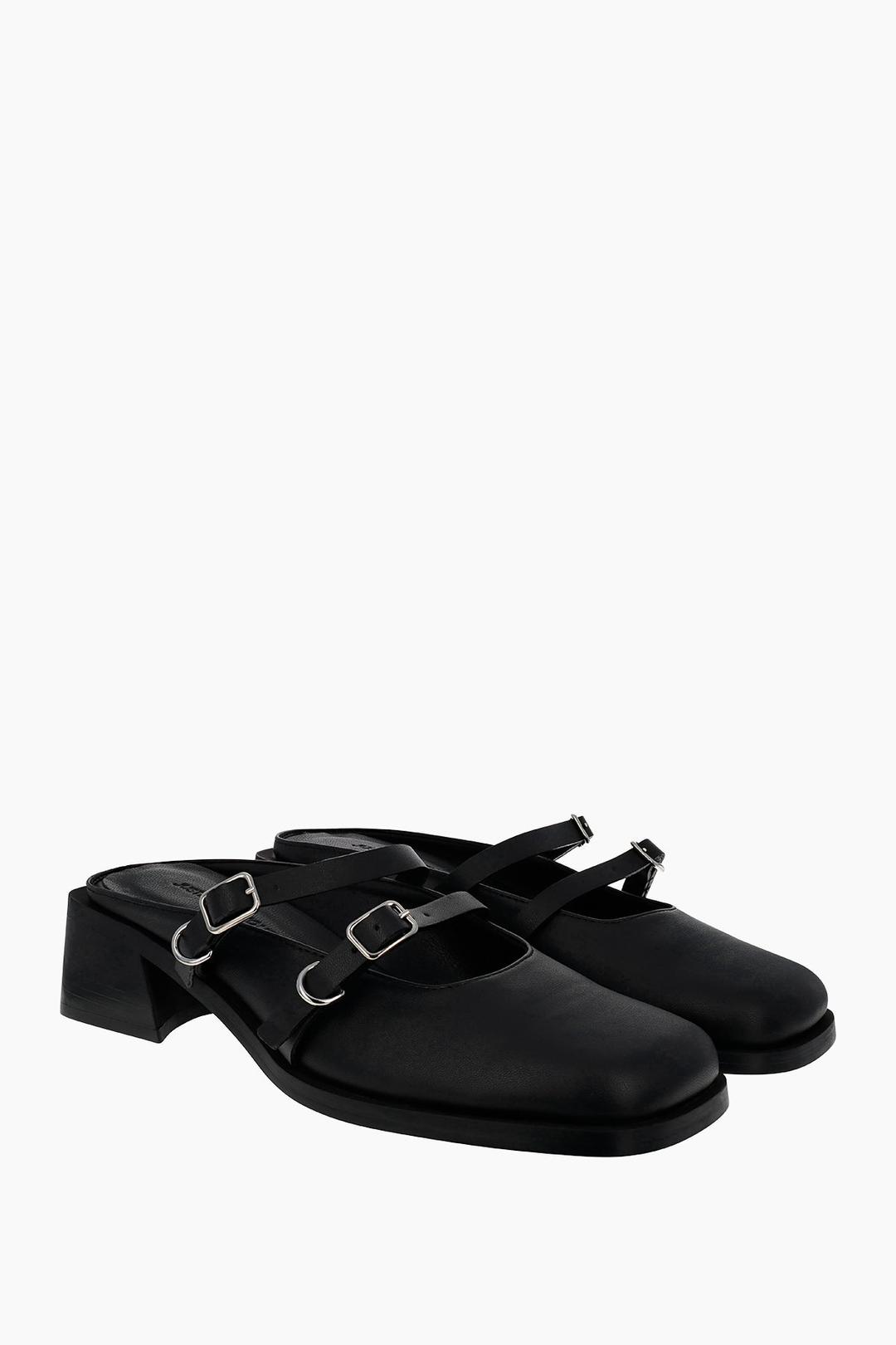 Andie black mules