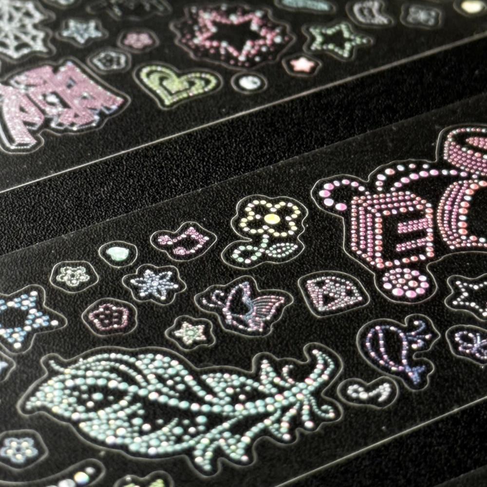 Galactic messenger 미니 다이아몬드 pet 레이저 40mm 롤 스티커