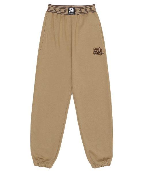 3D Monogram Sweatpants Toast