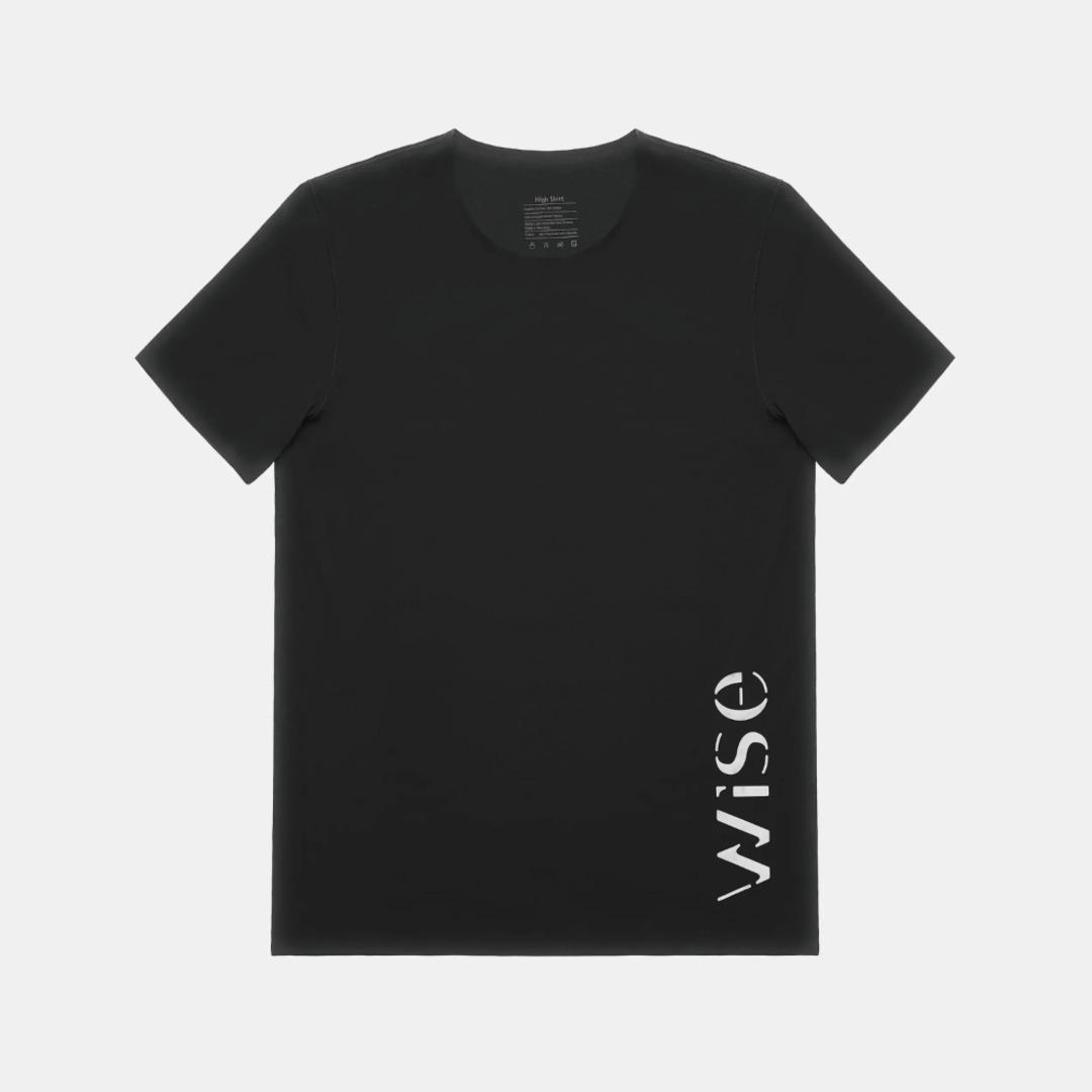 와이즈 남성 하이 셔츠 BLACK