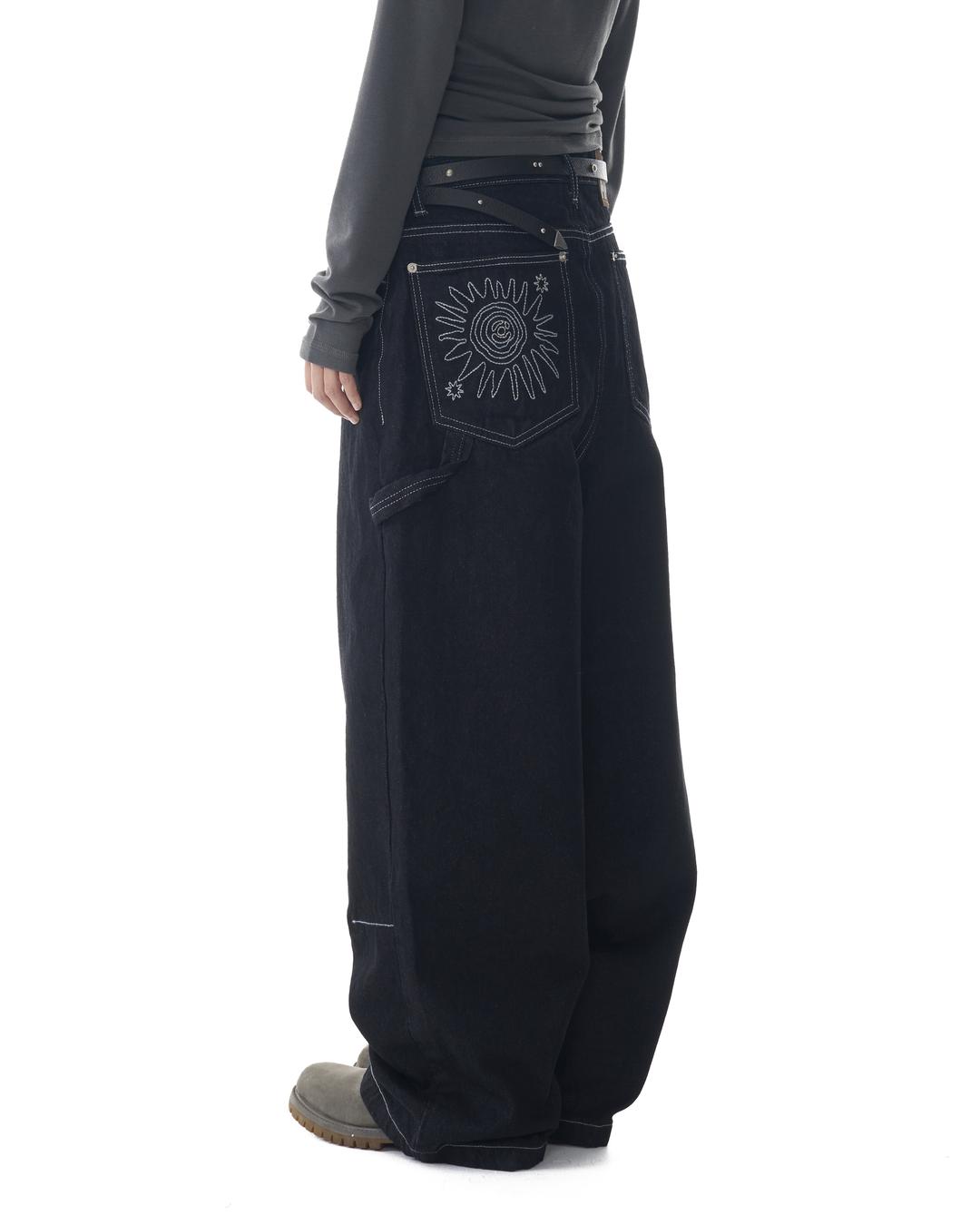 Needlework Carpenter Denim Pants (Black)