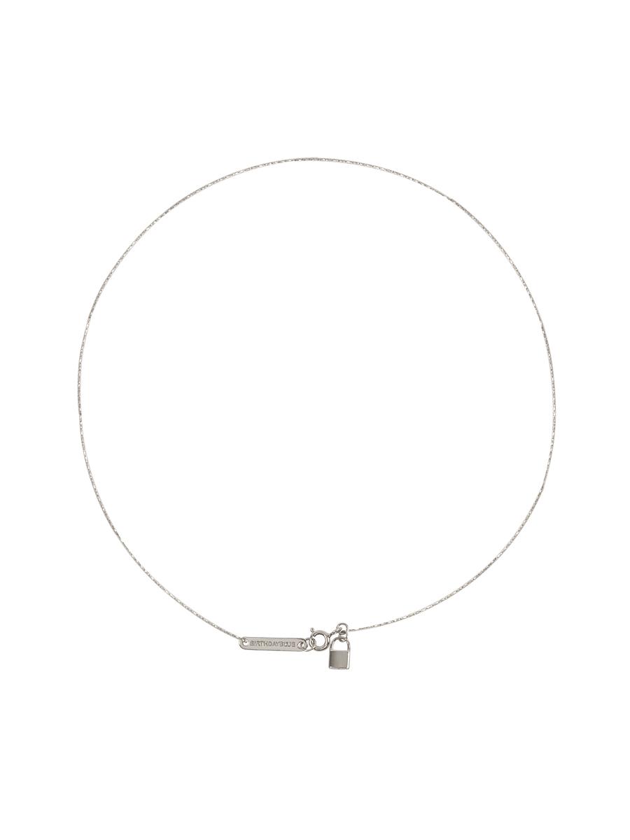 Italy Chain Necklace Silver(Petit Lock)