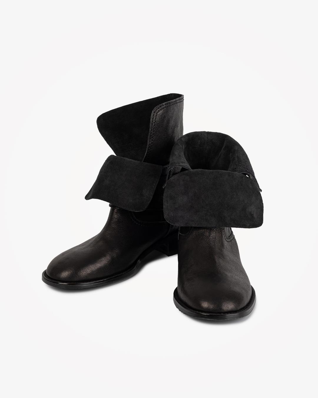 90S VINTAGE ANCLE BOOTS (BLACK)