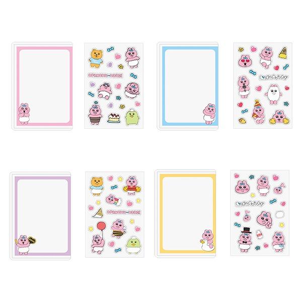 오빤츄 우사기 음뽀챠무 슬리브 탑로더 스티커 꾸미기 세트 / 오판츄