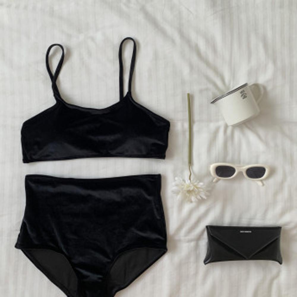 여자수영복 벨벳비키니 (2color)