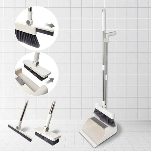 하이크린 4in1 빗자루 쓰레받기 세트 + 스퀴지 바닥솔 - 청소용품 | 쿠팡