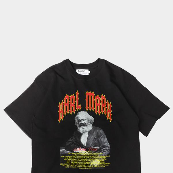 [X맑스코뮤날레] KARL MARX Labour Tour T-shirts Black