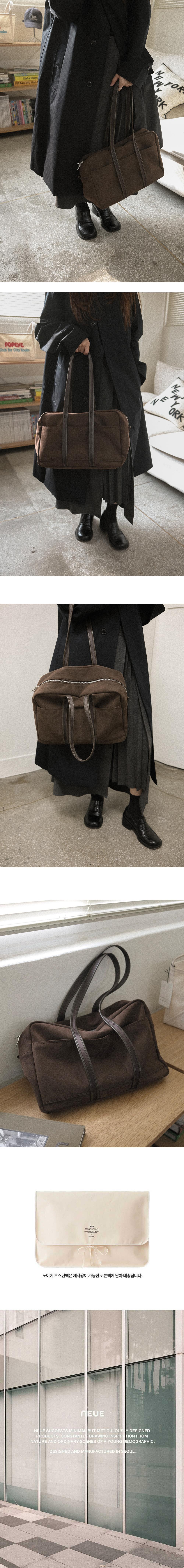 [new] 9/19 배송 SUEDE BOSTON BAG_brown_M