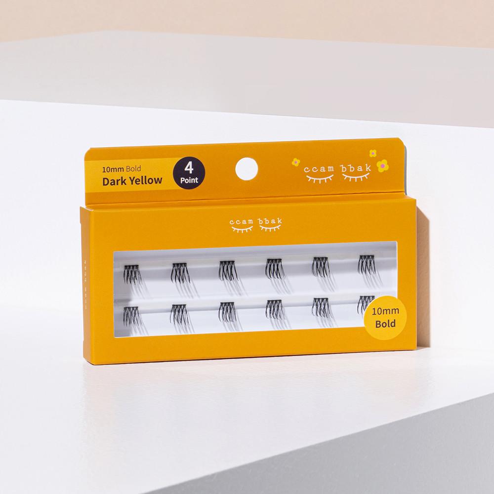 깜빡속눈썹 볼드 가닥 부분 인조 연장 셀프 속눈썹 10mm 볼드 4기둥