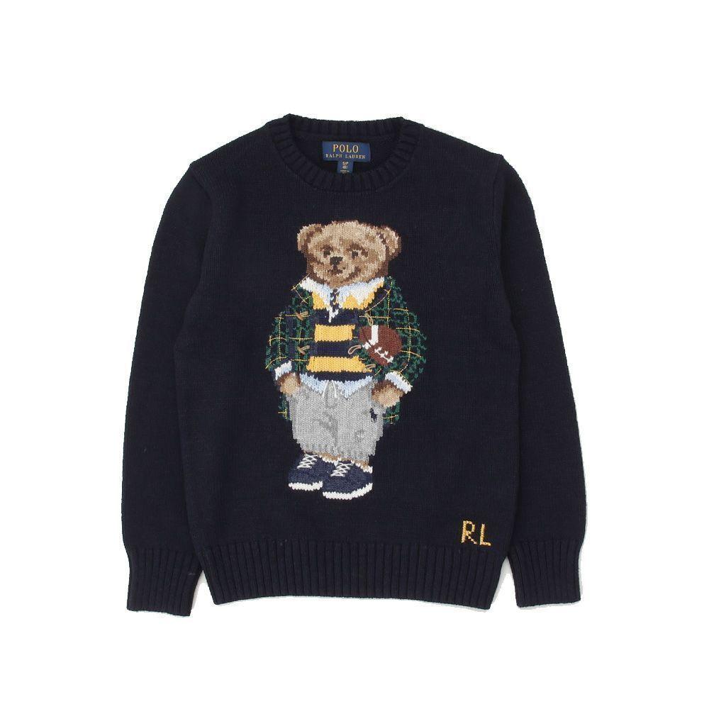 폴로 보이즈 폴로 베어 스웨터 네이비