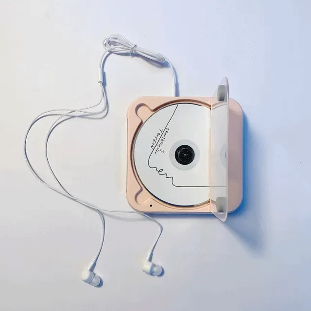 [해외] 레트로 휴대용 CD 플레이어 블루투스 가능 MP3 스피커 USB Y2K 분위기 감성