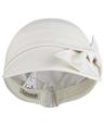 RIBBON TIE CAP IVORY