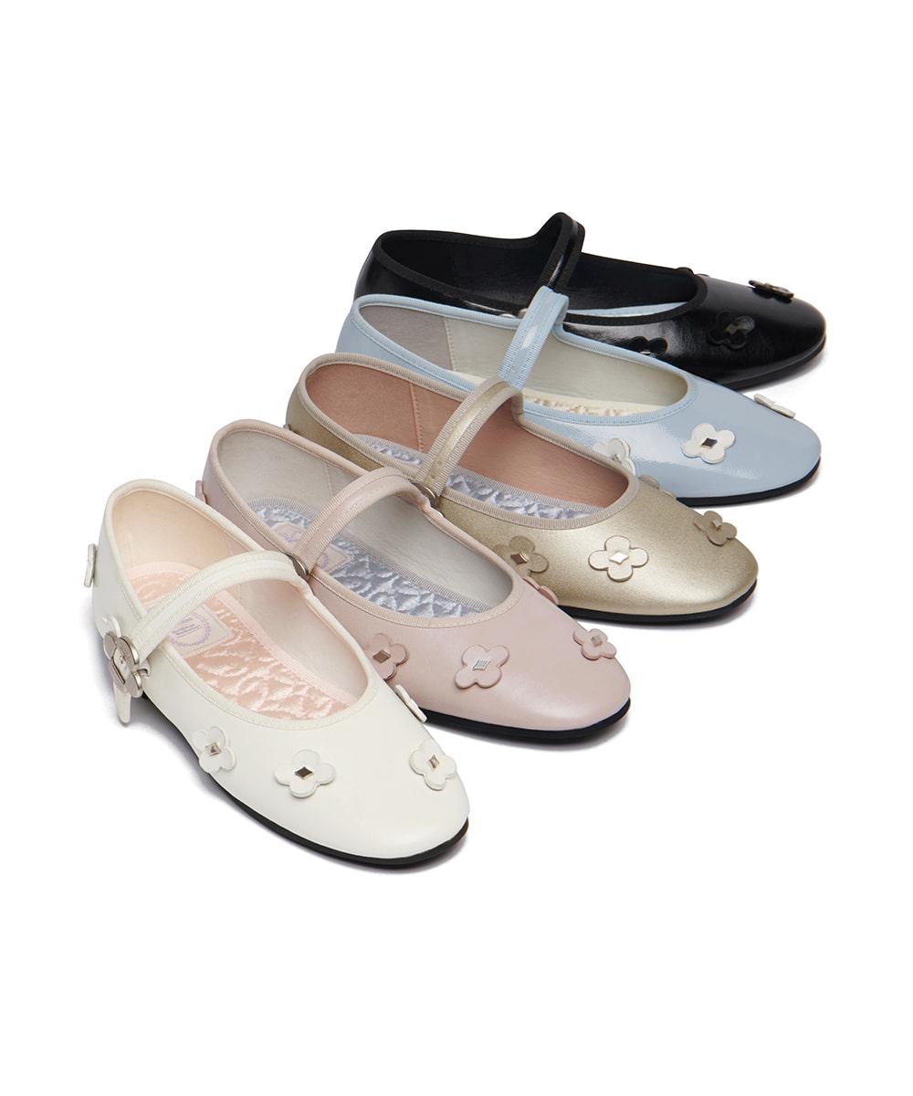 [X MINJUKIM] FLORAL PATCH MARYJANES - 5 colors
