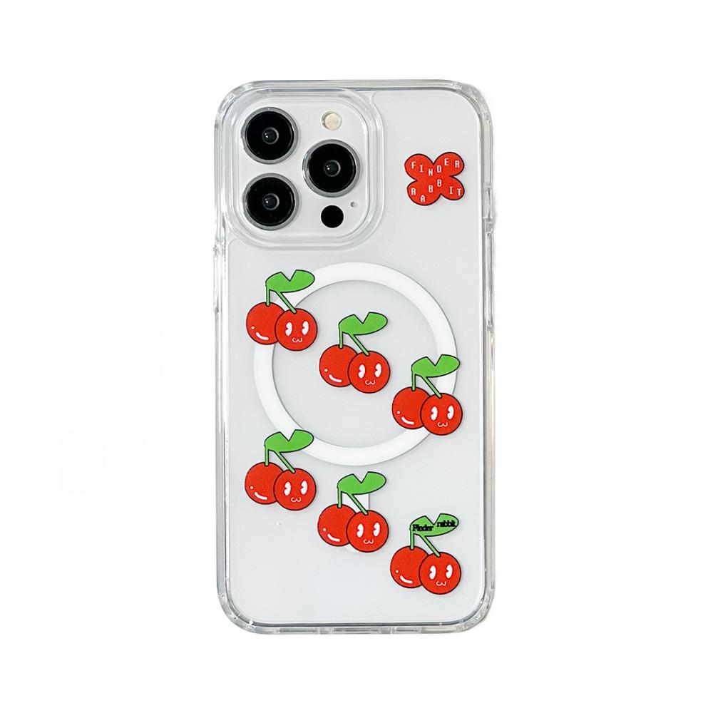 파인더래빗 럭끼 체리 젤하드 아이폰16 갤럭시 케이스