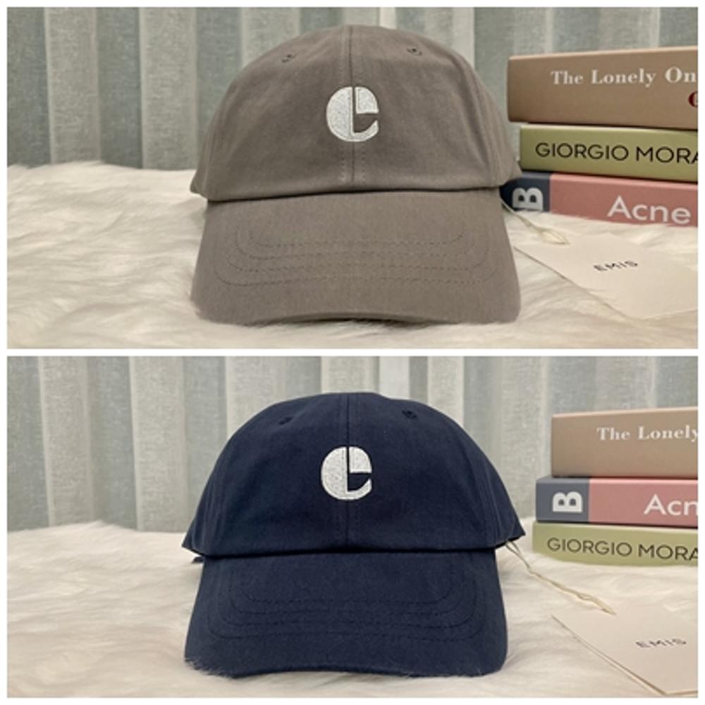 [국내배송] EMIS 이미스 모자 빈티지 로고 캡 볼캡 대두 한소희 송혜교 강민경 네이비