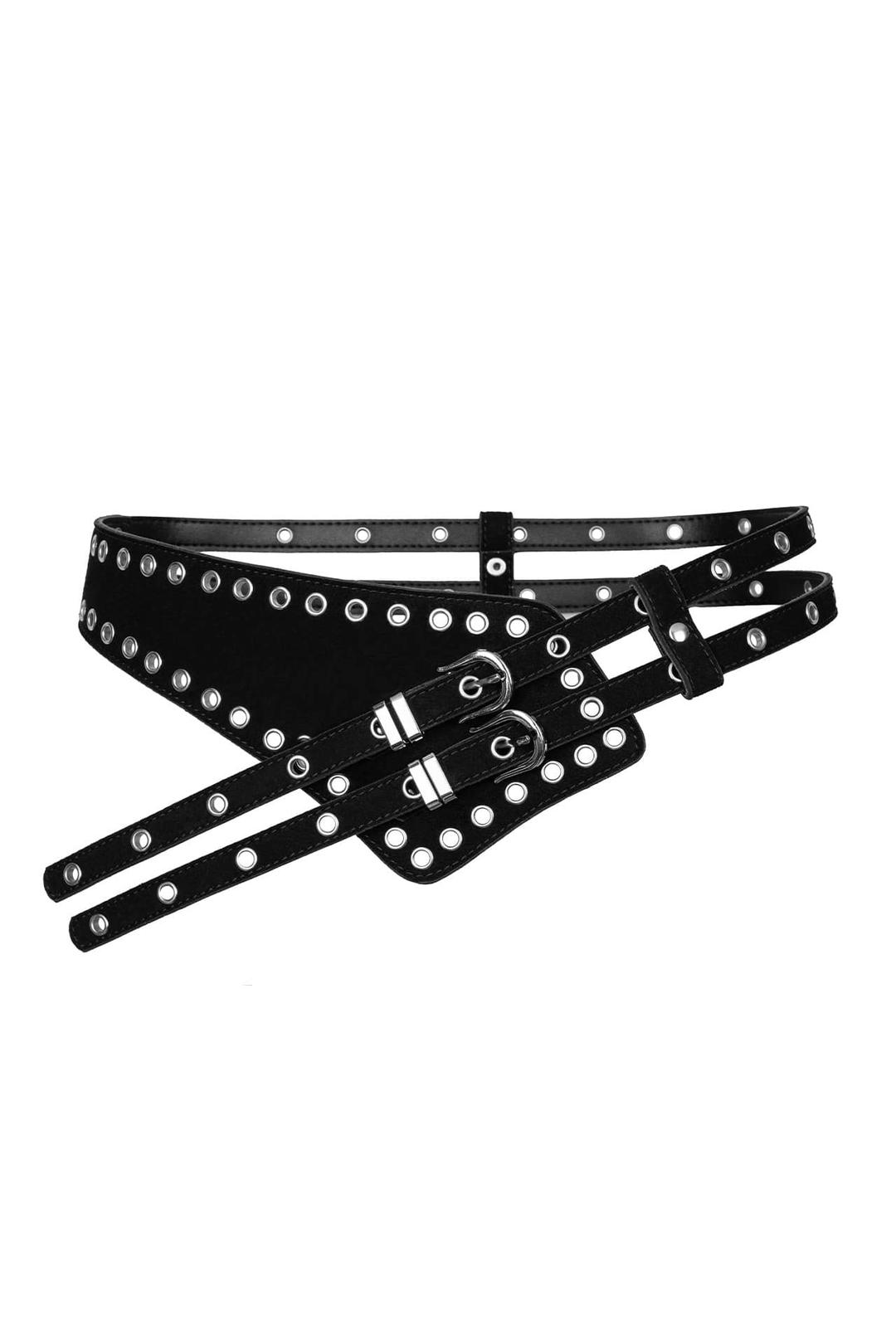 [공식몰 단독] Gun Eyelet Belt Black [pre-order 예약발송 09/25]