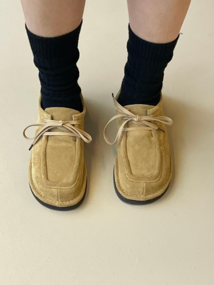 2.5cm 말랑 소가죽 로퍼 스퀘어 포인트 클레식로퍼