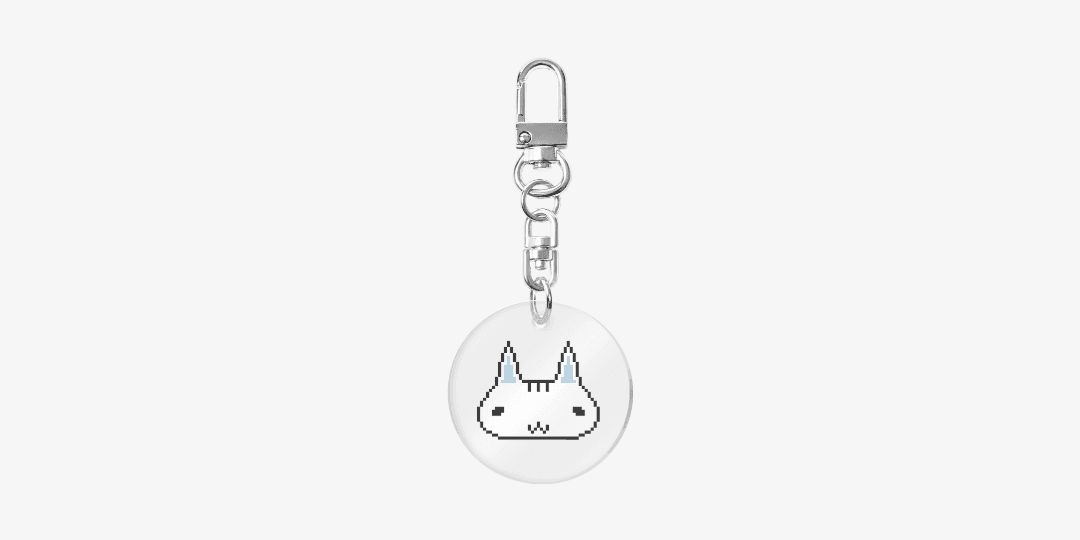도트 냥이 키링
