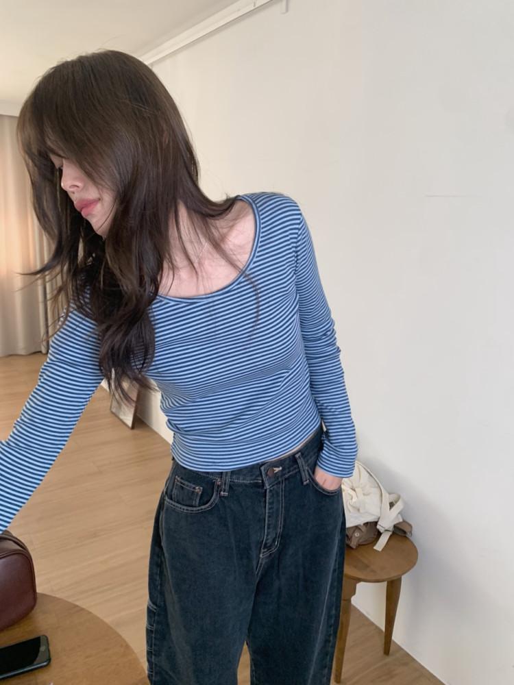 텐텐 유넥 컬러 단가라 티셔츠 3colors