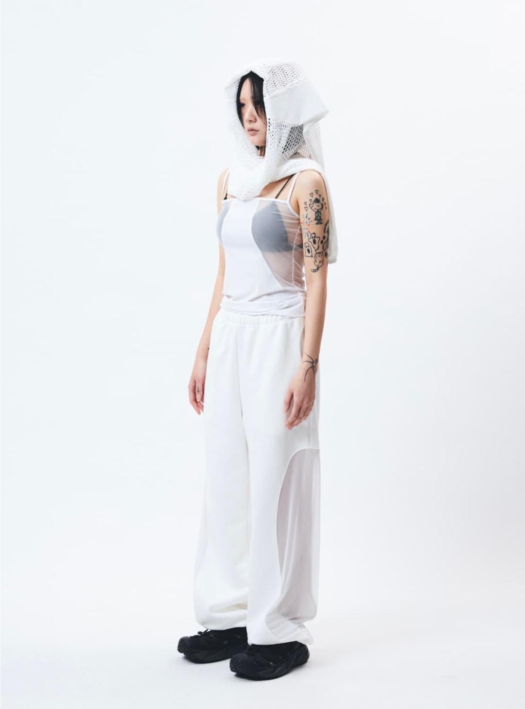 도키스 dokix SCREEN CIRCLE SET-UP PANTS 블랙 | 후루츠패밀리