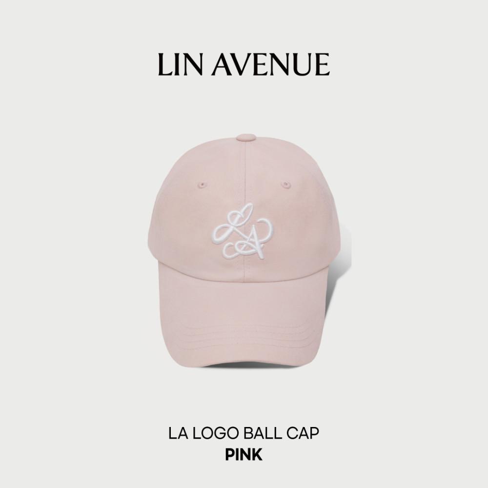 LA 로고 코튼 볼캡 - 핑크