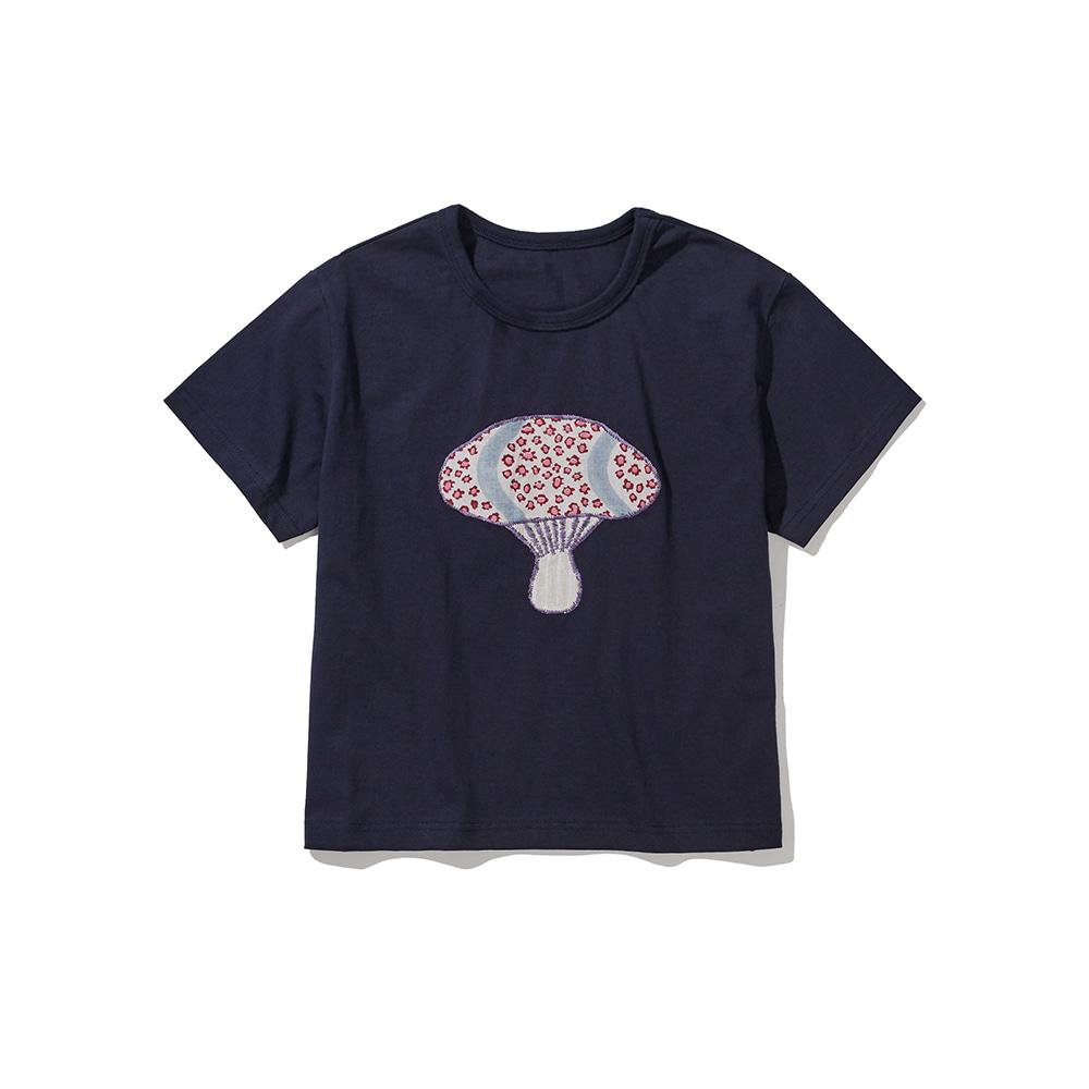 [2nd Pre-order] Wave Mushroom T-shirt / Navy