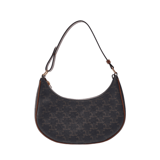 브라운 PVC 트리오페 캔버스 아바 여성 숄더백 193952BZJ 04LU