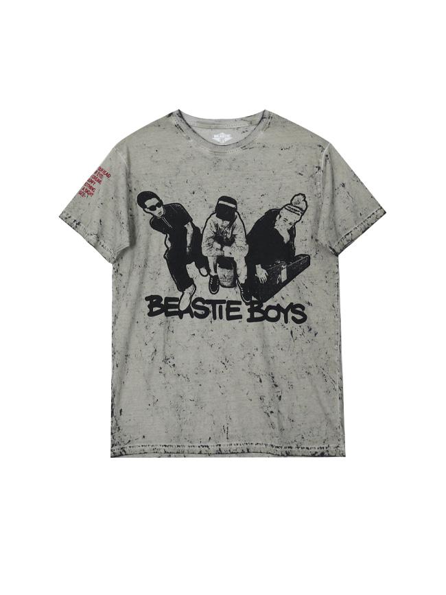 블리치아트_ BeastieBoys Check Your Head Dip-Dye T-Shirt [SAND]