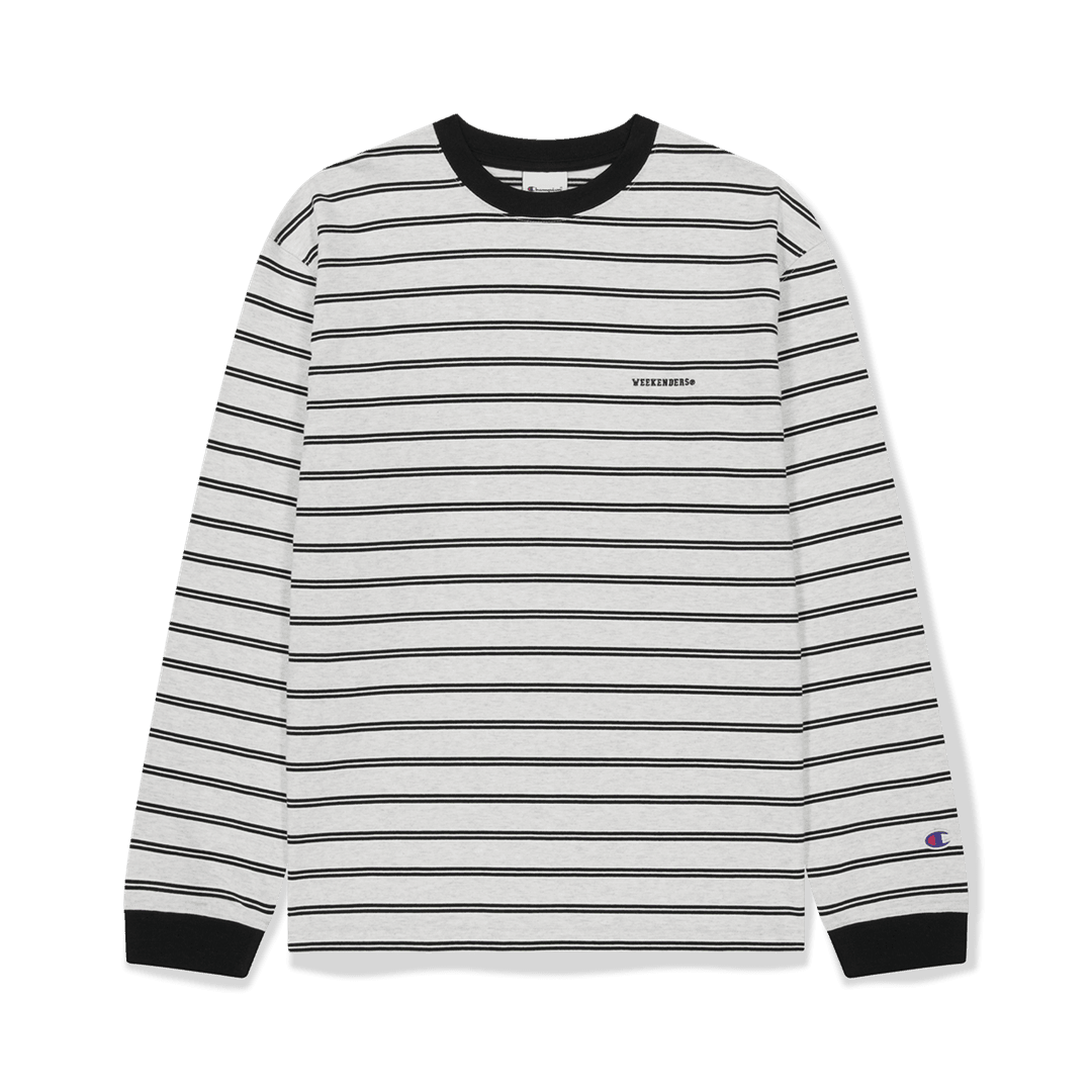 CHAMPION STRIPED LS T-SHIRT