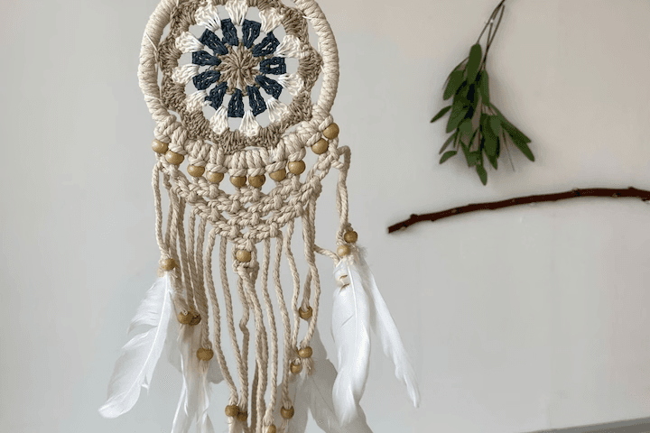 [LED전구증정] 드림캐쳐 마크라메 월행잉 발리 핸드메이드 M