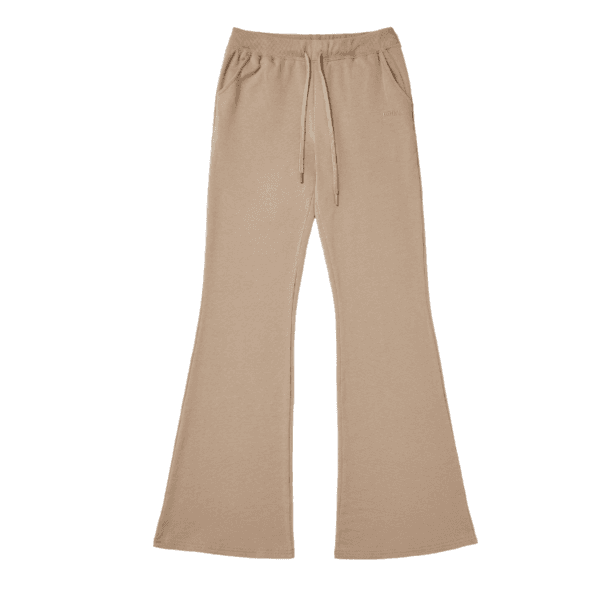 Relaxed-fit Flared Sweatpants(Beige)