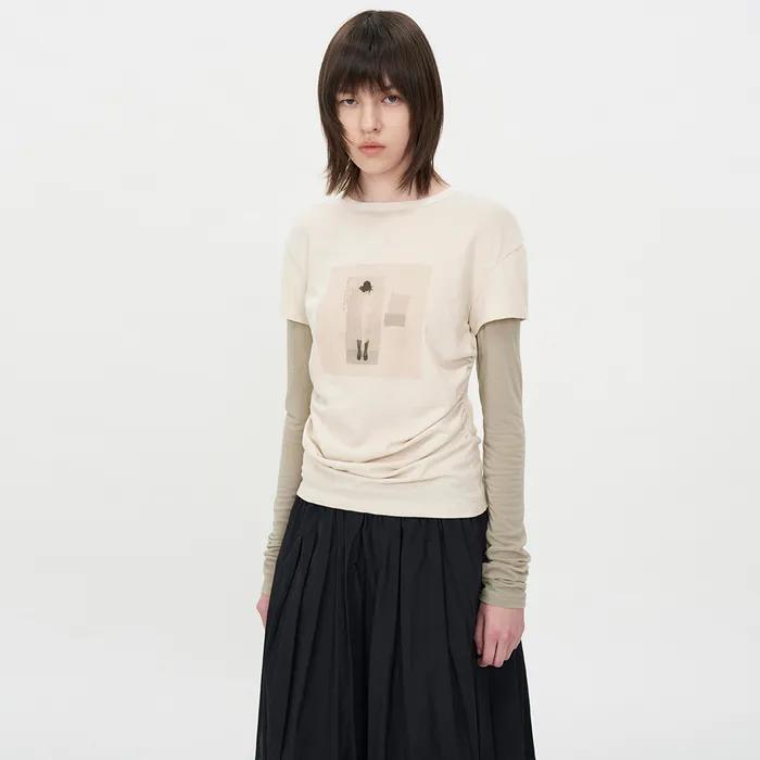 아카이빙 드레이핑 롱슬리브 ASH BEIGE